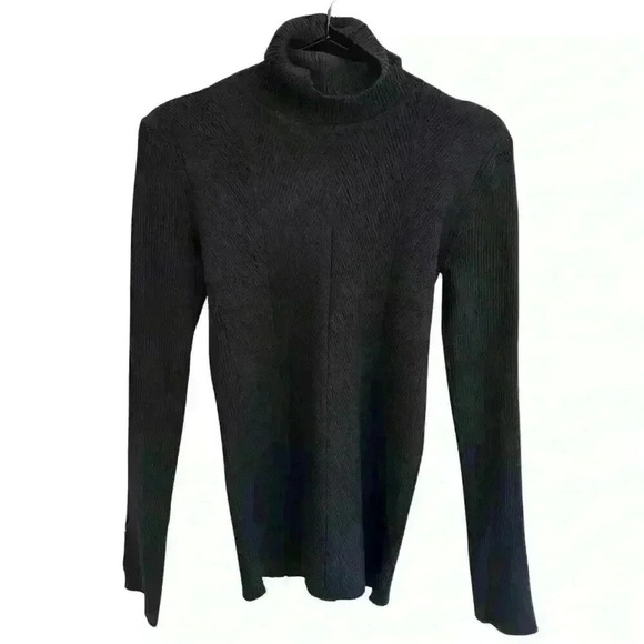 Tahari Black Turtle Neck Top - Picture 1 of 5